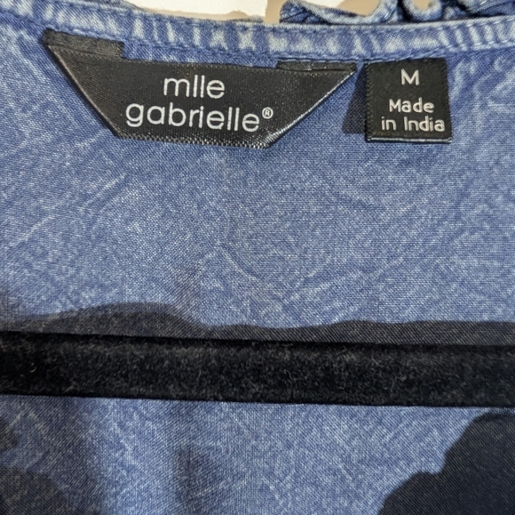 Mlle Gabrielle Denim Rayon Dress SZ M - Picture 2 of 6